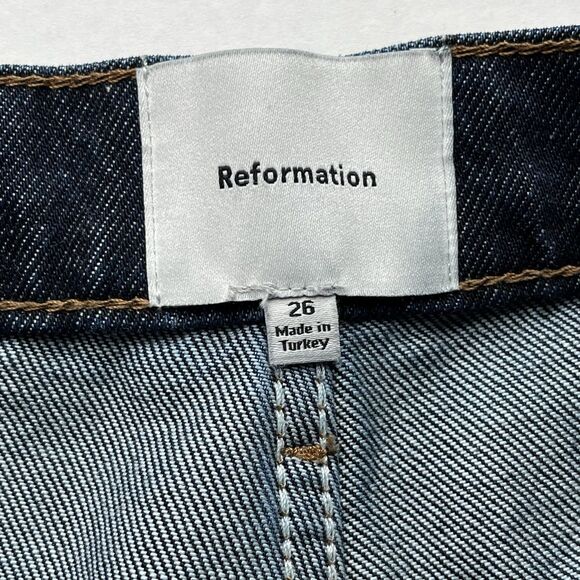 Reformation Indigo Wide Leg Jeans - Picture 11 of 13